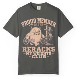 Rerack My Weights t-shirt in Black, thumbnail 4