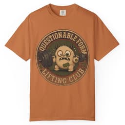 Questionable Form Club t-shirt in Blue Jean, thumbnail 10