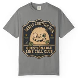 Questionable Line Call Club t-shirt in Brick, thumbnail 7