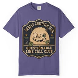 Questionable Line Call Club t-shirt in Brick, thumbnail 6