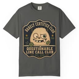 Questionable Line Call Club t-shirt in Brick, thumbnail 4