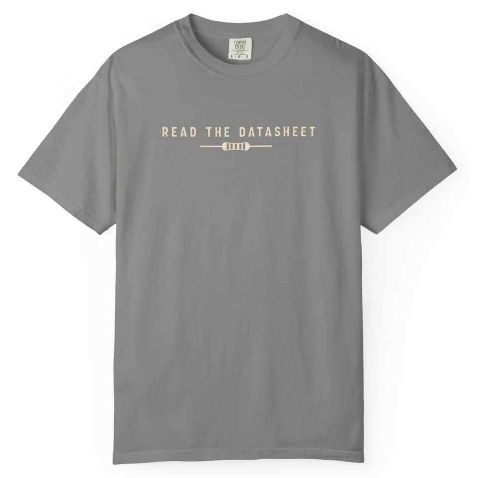 Read the Datasheet t-shirt in Black, photo 7