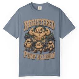 Registered Pump Delusion t-shirt in Espresso, thumbnail 8