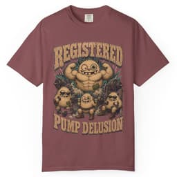 Registered Pump Delusion t-shirt in Espresso, thumbnail 9