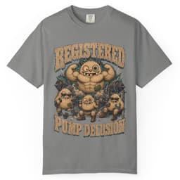 Registered Pump Delusion t-shirt in Espresso, thumbnail 7