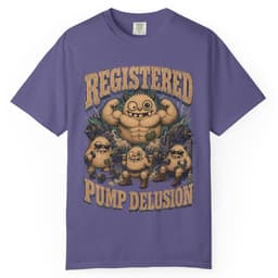 Registered Pump Delusion t-shirt in Espresso, thumbnail 6
