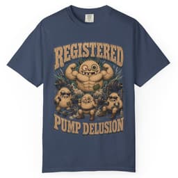Registered Pump Delusion t-shirt in Espresso, thumbnail 3