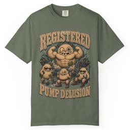 Registered Pump Delusion t-shirt in Espresso, thumbnail 5