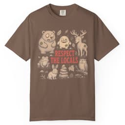 Respect the Locals t-shirt in Espresso, thumbnail 1
