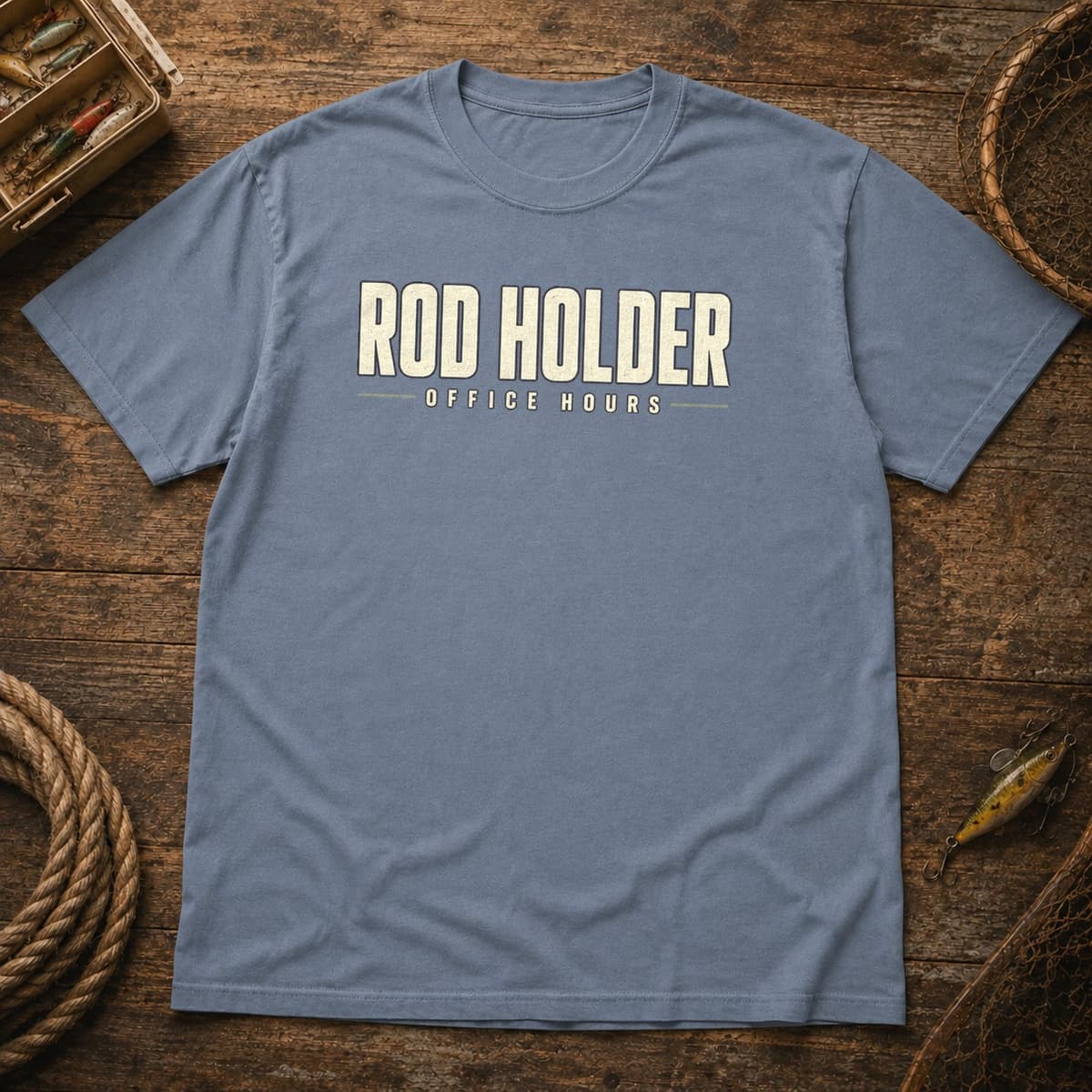 Rod Holder Office Hours t-shirt in Espresso, photo 7