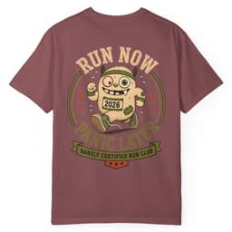 Run Now Panic Later t-shirt in Midnight, thumbnail 17