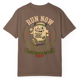Run Now Panic Later t-shirt in Midnight, thumbnail 5