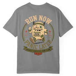 Run Now Panic Later t-shirt in Midnight, thumbnail 13