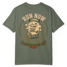 Run Now Panic Later t-shirt in Midnight, thumbnail 9