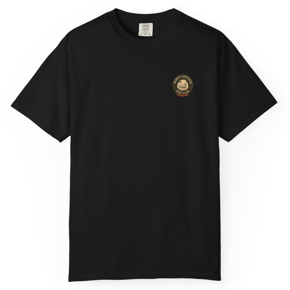 Run Now Panic Later t-shirt in Midnight, photo 4