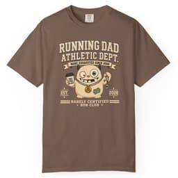 Running Dad Dept t-shirt in Grape, thumbnail 4