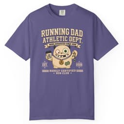 Running Dad Dept t-shirt in Grape, thumbnail 1