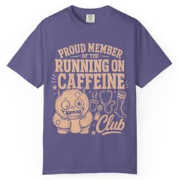 Running on Caffeine Club t-shirt in Midnight, thumbnail 7