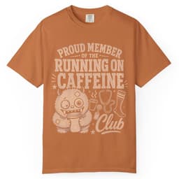 Running on Caffeine Club t-shirt in Midnight, thumbnail 10
