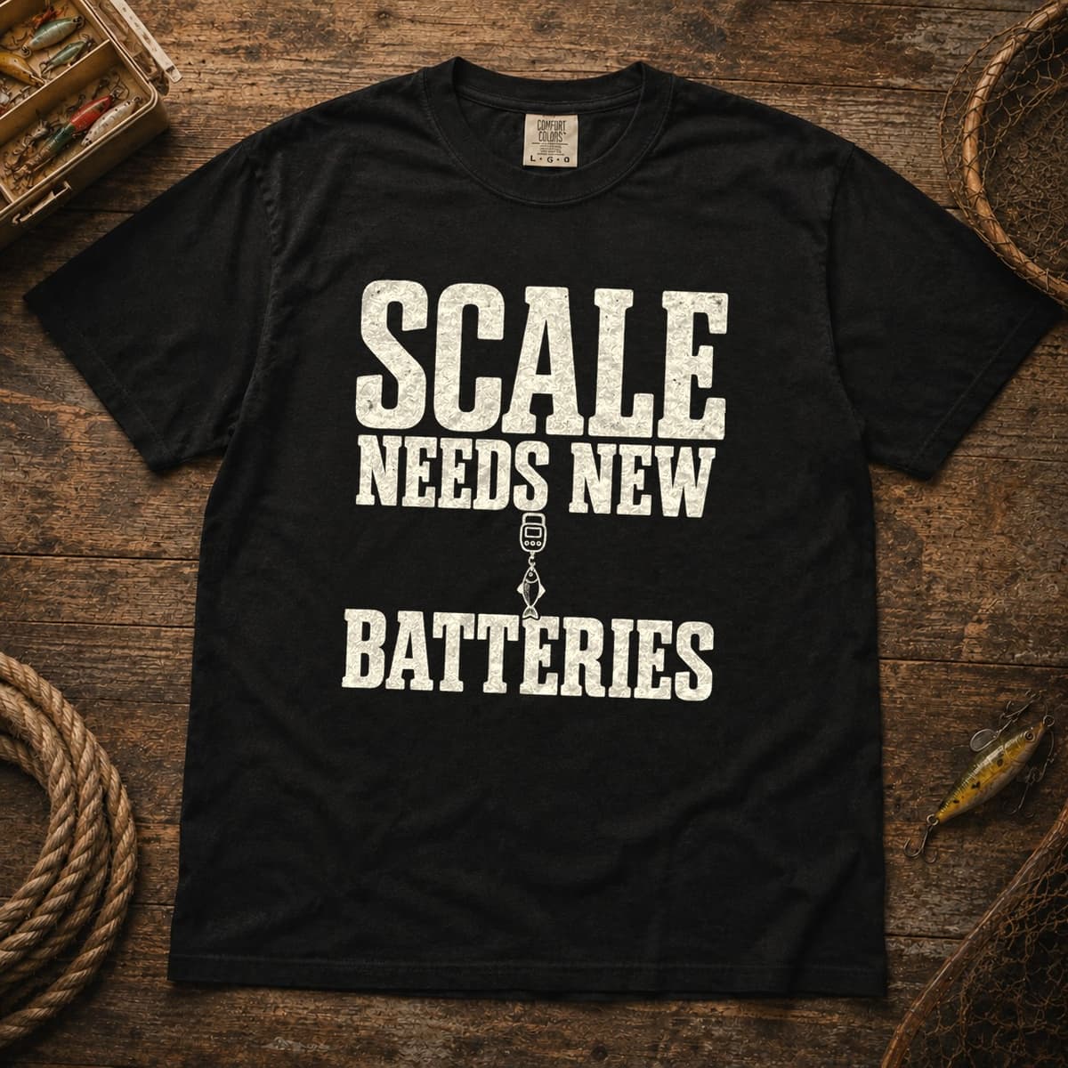 Scale Needs New Batteries t-shirt in Espresso, photo 9