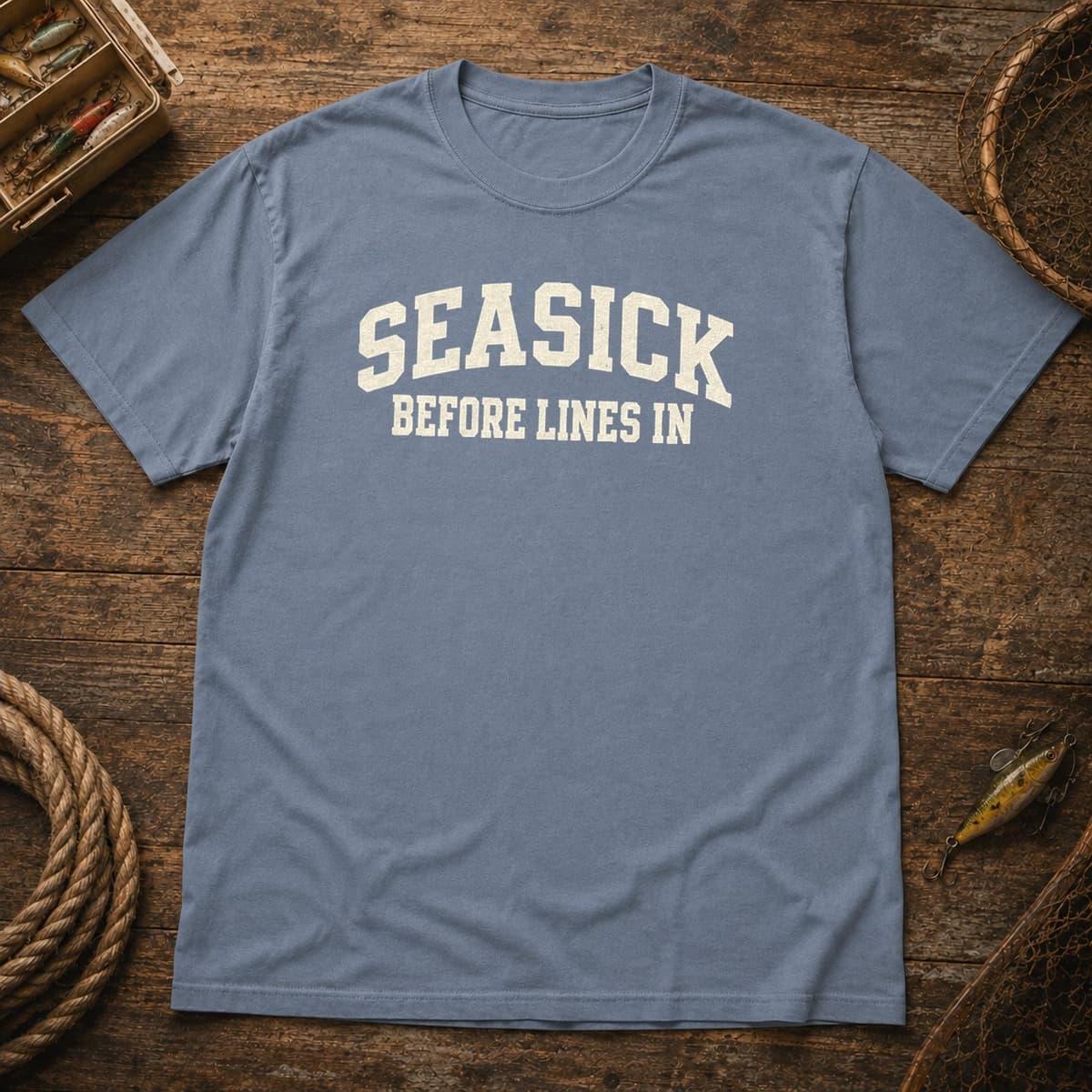 Seasick Before Lines In t-shirt in Espresso, photo 2