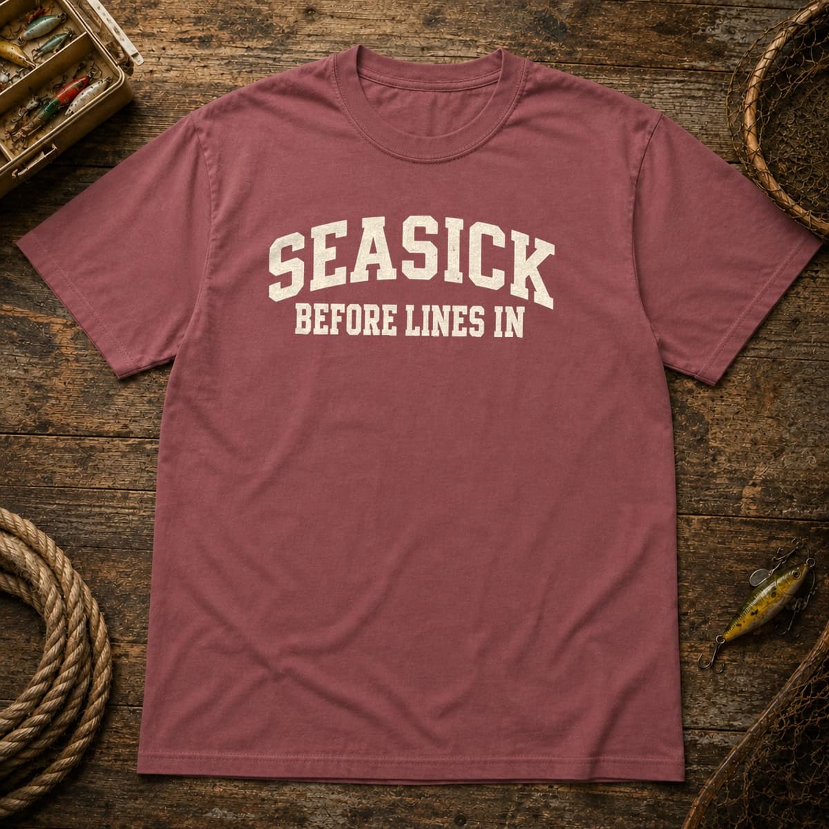 Seasick Before Lines In t-shirt in Espresso, photo 3