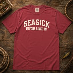 Seasick Before Lines In t-shirt in Espresso, thumbnail 6