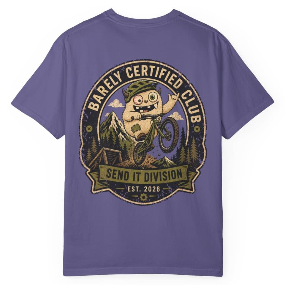 Send It Division t-shirt in Granite, photo 15