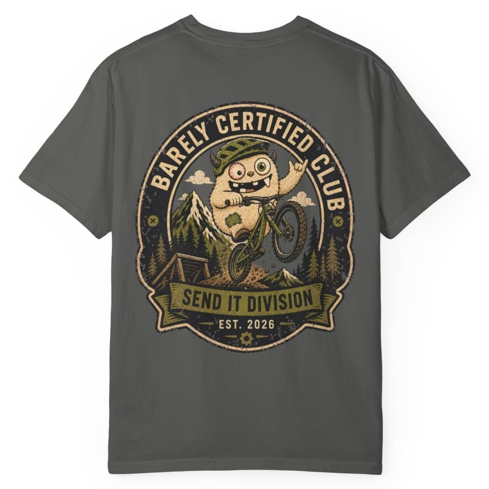 Send It Division t-shirt in Granite, photo 9