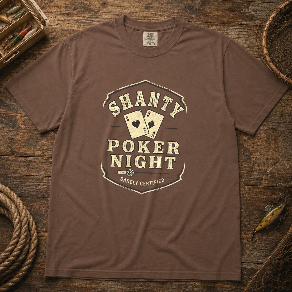 Shanty Poker Night t-shirt in Midnight, photo 3