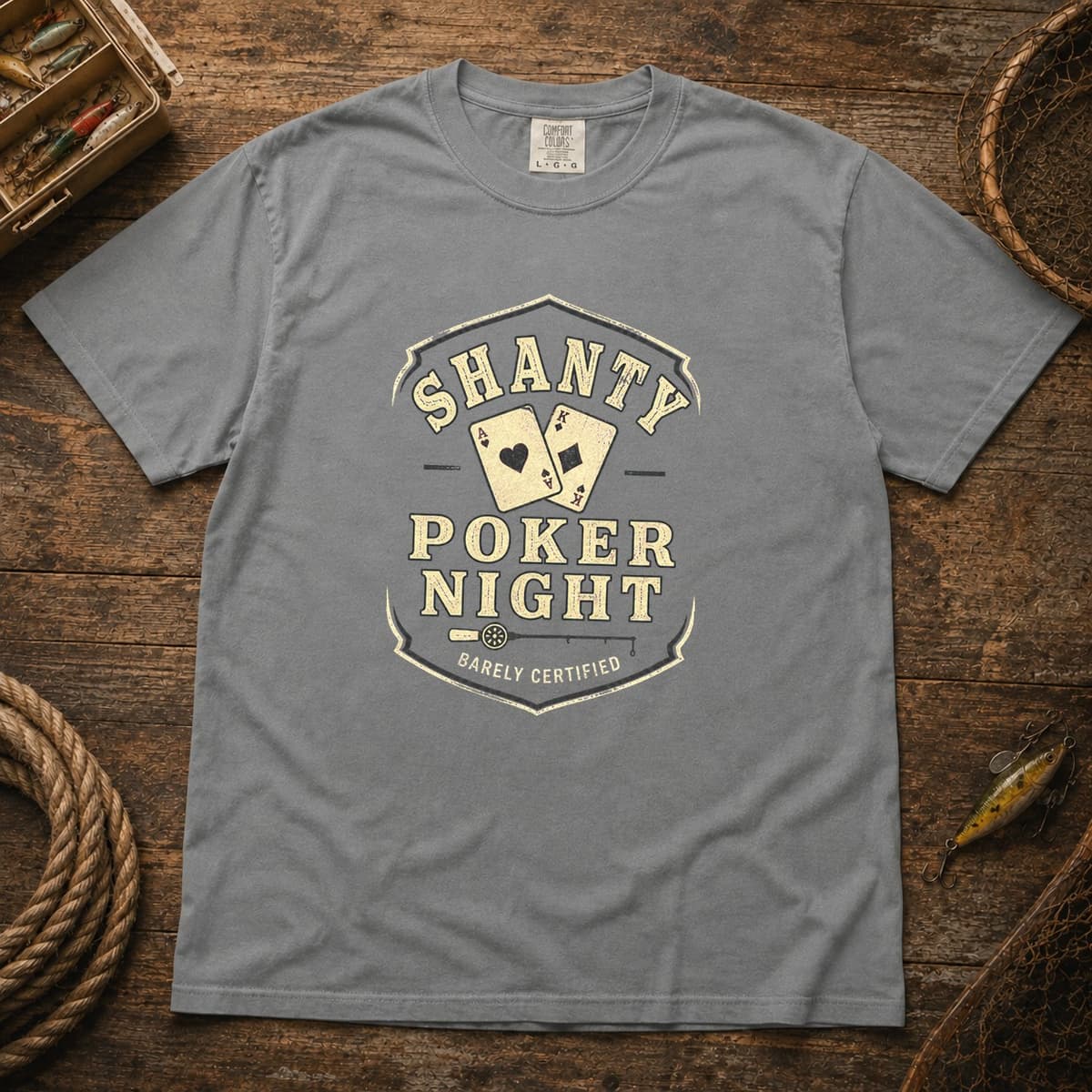 Shanty Poker Night t-shirt in Midnight, photo 7