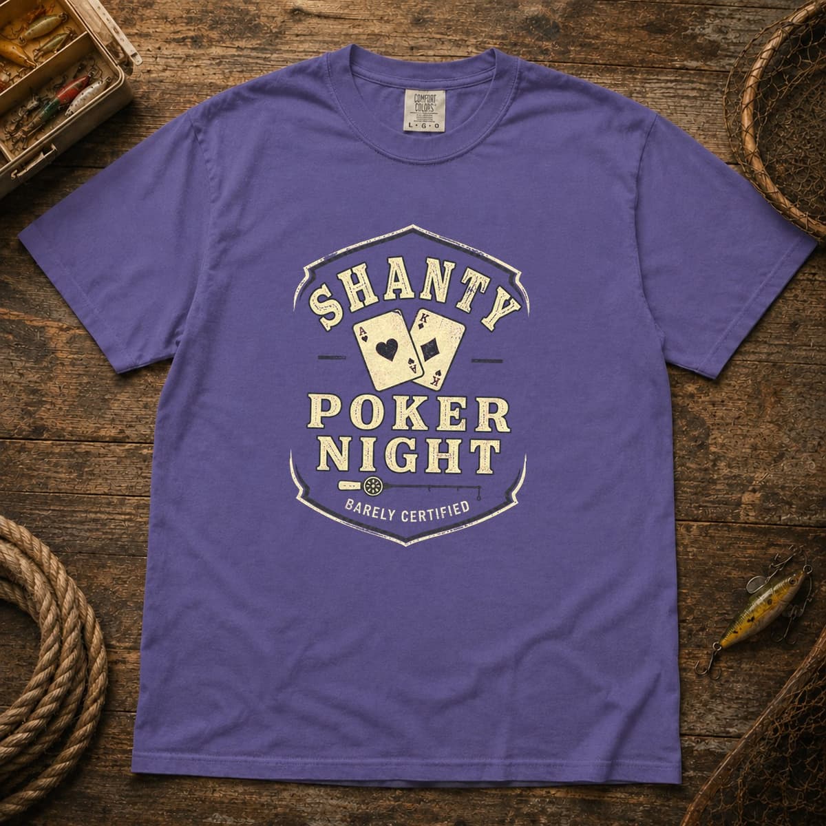 Shanty Poker Night t-shirt in Midnight, photo 6
