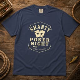 Shanty Poker Night t-shirt in Midnight, thumbnail 1