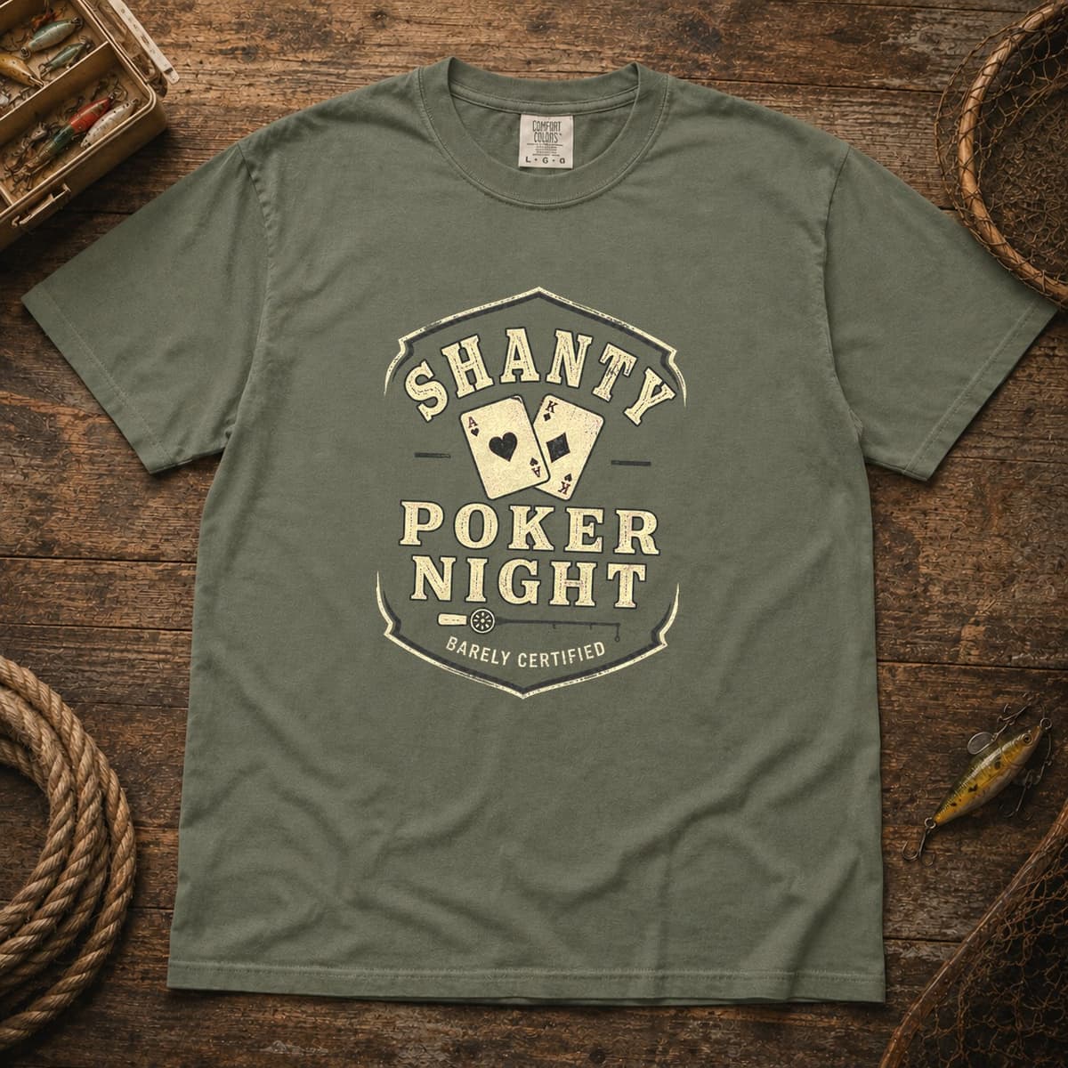 Shanty Poker Night t-shirt in Midnight, photo 5