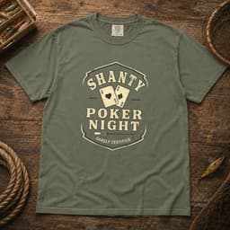 Shanty Poker Night t-shirt in Midnight, thumbnail 5