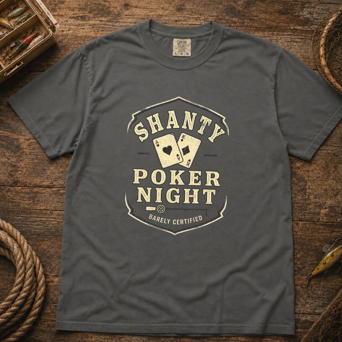 Shanty Poker Night t-shirt in Midnight, photo 4
