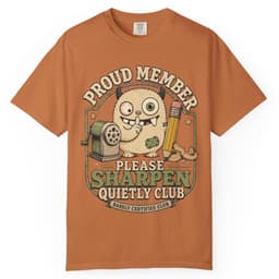 Sharpen Quietly Please t-shirt in Granite, thumbnail 10