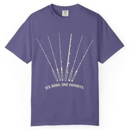 Six Rods. One Favorite. t-shirt in Espresso, thumbnail 7
