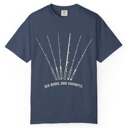 Six Rods. One Favorite. t-shirt in Espresso, thumbnail 3