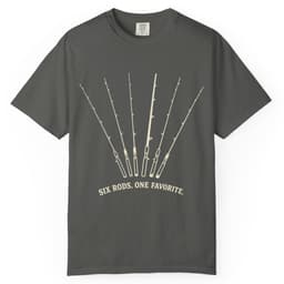 Six Rods. One Favorite. t-shirt in Espresso, thumbnail 4