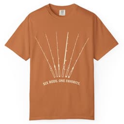 Six Rods. One Favorite. t-shirt in Espresso, thumbnail 11