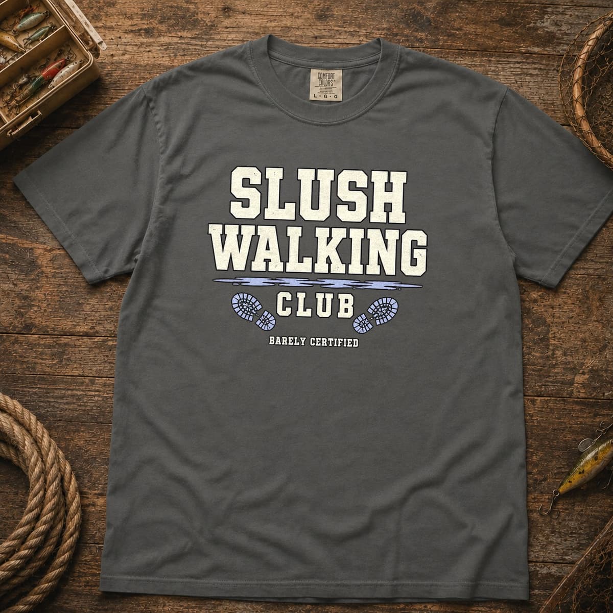 Slush Walking Club t-shirt in Black, photo 4