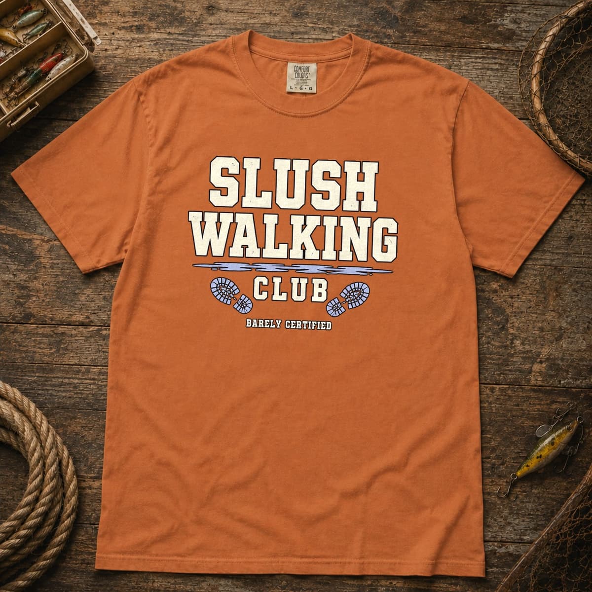 Slush Walking Club t-shirt in Black, photo 8