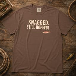 Snagged. Still Hopeful. t-shirt in Pepper, thumbnail 4