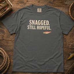 Snagged. Still Hopeful. t-shirt in Pepper, thumbnail 1