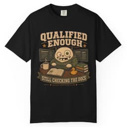 Qualified Enough Docs t-shirt in Pepper, thumbnail 2