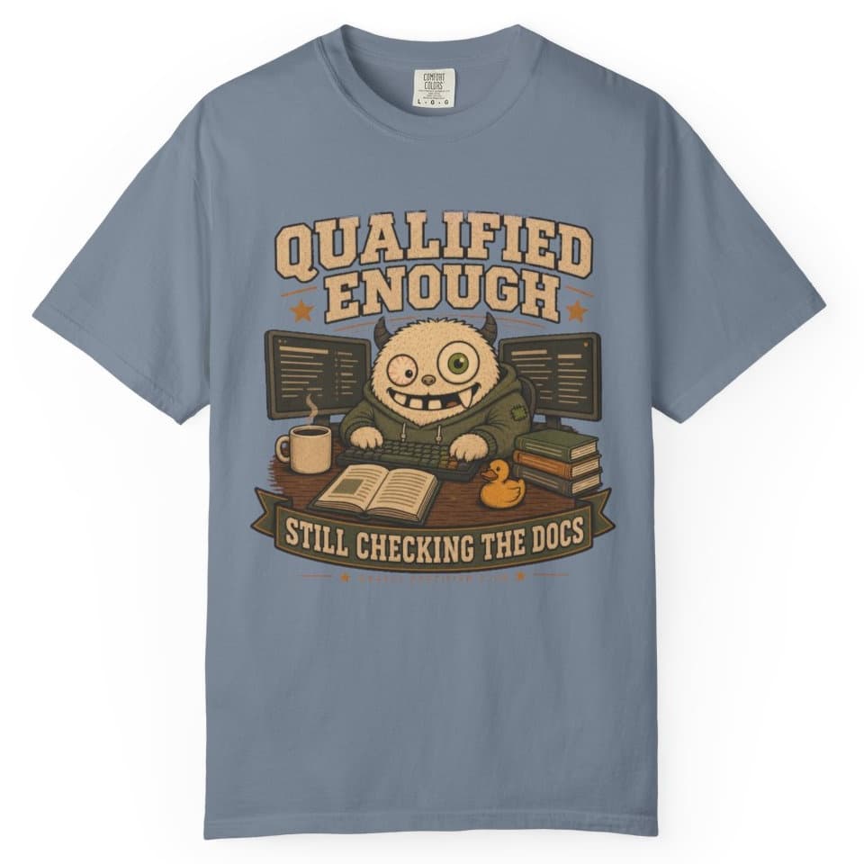 Qualified Enough Docs t-shirt in Pepper, photo 8