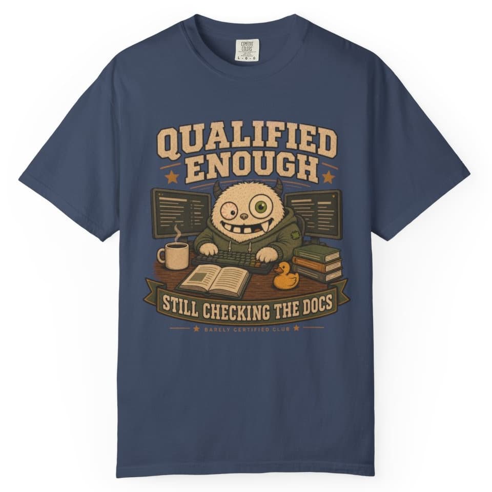 Qualified Enough Docs t-shirt in Pepper, photo 3