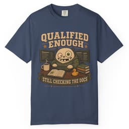 Qualified Enough Docs t-shirt in Pepper, thumbnail 3