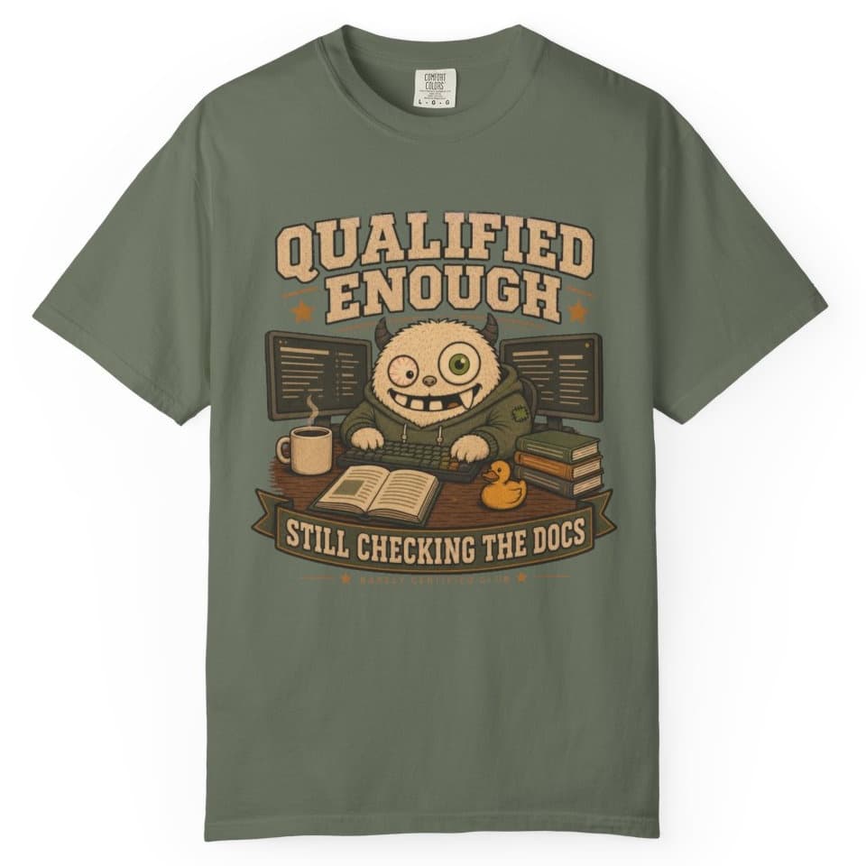 Qualified Enough Docs t-shirt in Pepper, photo 5